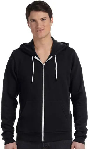 Bella & Canvas Men's 3739 Unisex Poly-Cotton Fleece Full-Zip Hoodie