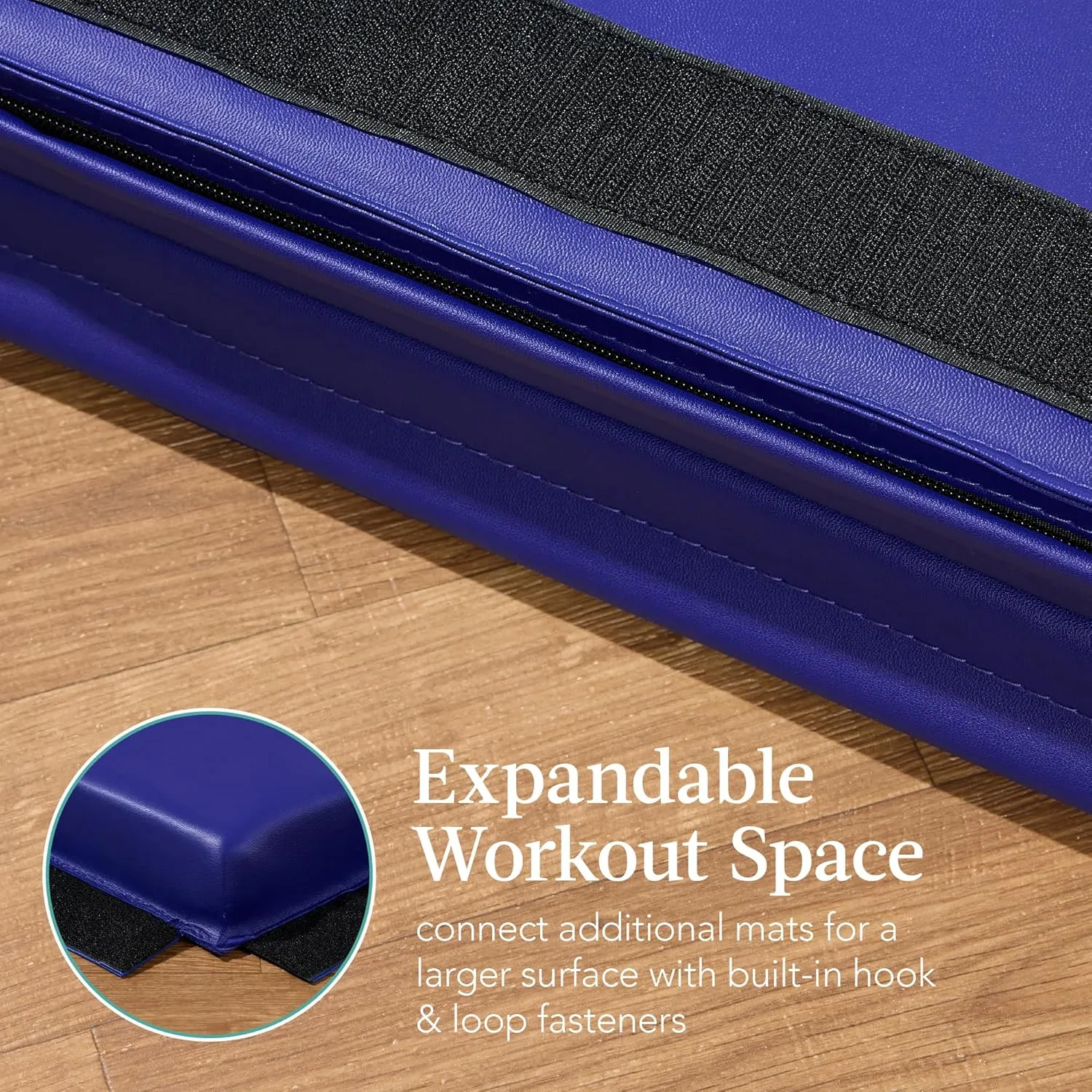 Best Choice Products 10ftx4ftx2in Folding Gym Mat 4-Panel Exercise Gymnastics Aerobics Workout Fitness Floor Mats w/Carrying Handles