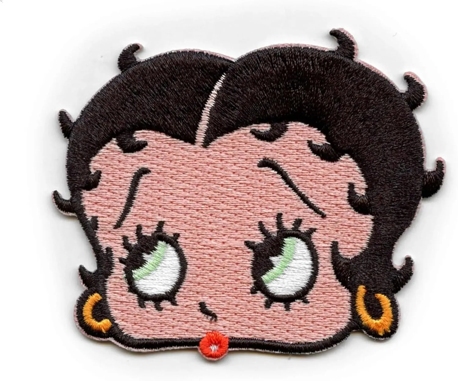 Betty Boop Head Shot Patch Cartoon Classic Icon Embroidered Iron On
