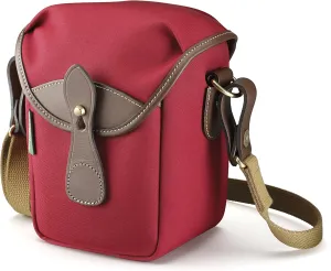 Billingham 72 Small Camera Bag (Burgundy Canvas/Chocolate Leather)