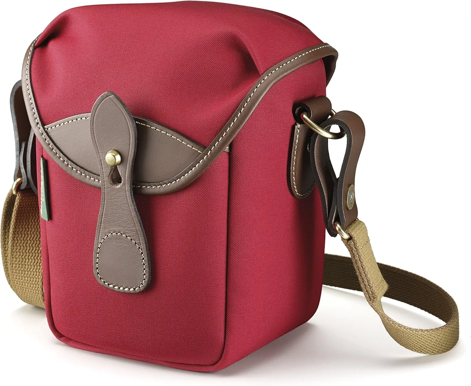 Billingham 72 Small Camera Bag (Burgundy Canvas/Chocolate Leather)