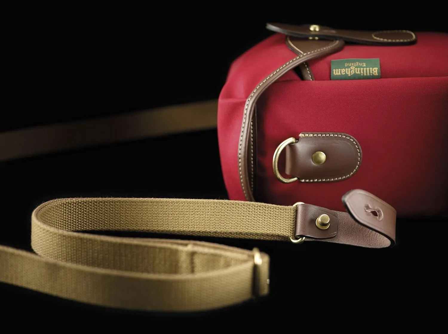 Billingham 72 Small Camera Bag (Burgundy Canvas/Chocolate Leather)