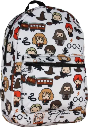 Bioworld Harry Potter Laptop Backpack Chibi Characters Art Sublimated Bag