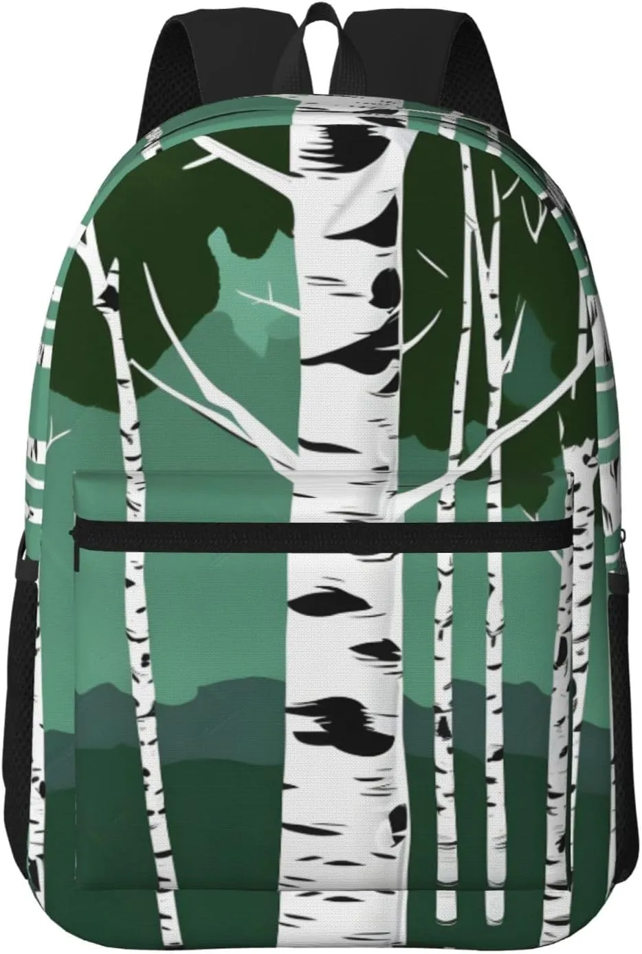Birch Trees Travel Laptops Backpack For Women Men,Casual Work Bag 17inch Backpacks For Hiking Business