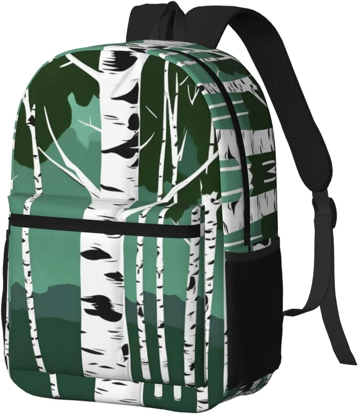 Birch Trees Travel Laptops Backpack For Women Men,Casual Work Bag 17inch Backpacks For Hiking Business