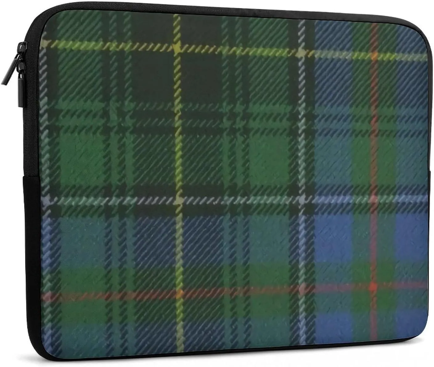 Black Watch Tartan Pattern All Print Hands Free Withdrawal Laptop Bag Unisex