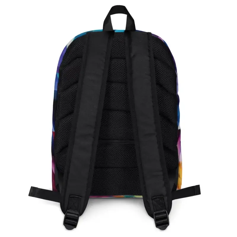 Blooming Backpack with Colorful Large Flowers
