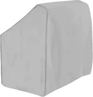 Boat Center Console Cover, 600D Marine Grade Polyester Canvas, Waterproof, Grey (Large Size up to 46" W 40" L 45" H)