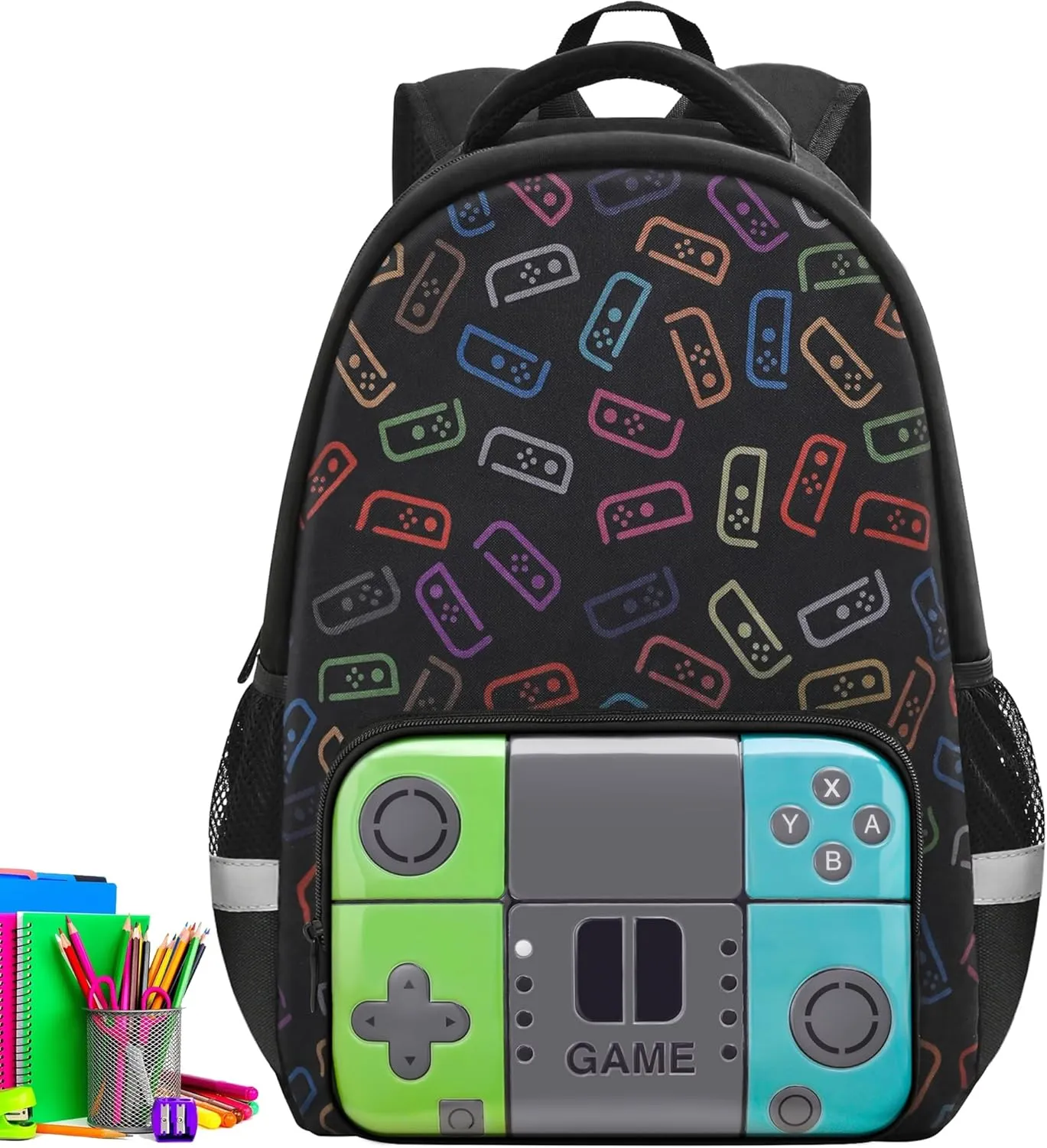 Boys Backpack For School Kids Backpack Game Schoolbag For Children Teens Elementary Middle College Student Bookbag Travel Rucksack Laptop Daypacks