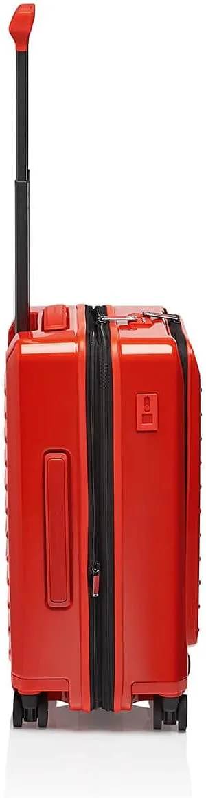 Bric's PORSCHE DESIGN 21" Spinner Expandable Carry-On Luggage - 15" Laptop Compartment - Roadster Travel Hardside Suitcase - Lava Orange
