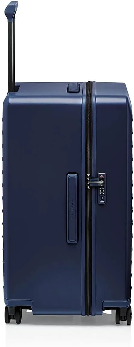 Bric's PORSCHE DESIGN 29 Inch Spinner Trunk - Hardside Luggage - 29" H x 17" W x 15.5" D Volume - Travel Suitcase with Wheels - Roadster Collection - Dark Blue Matte