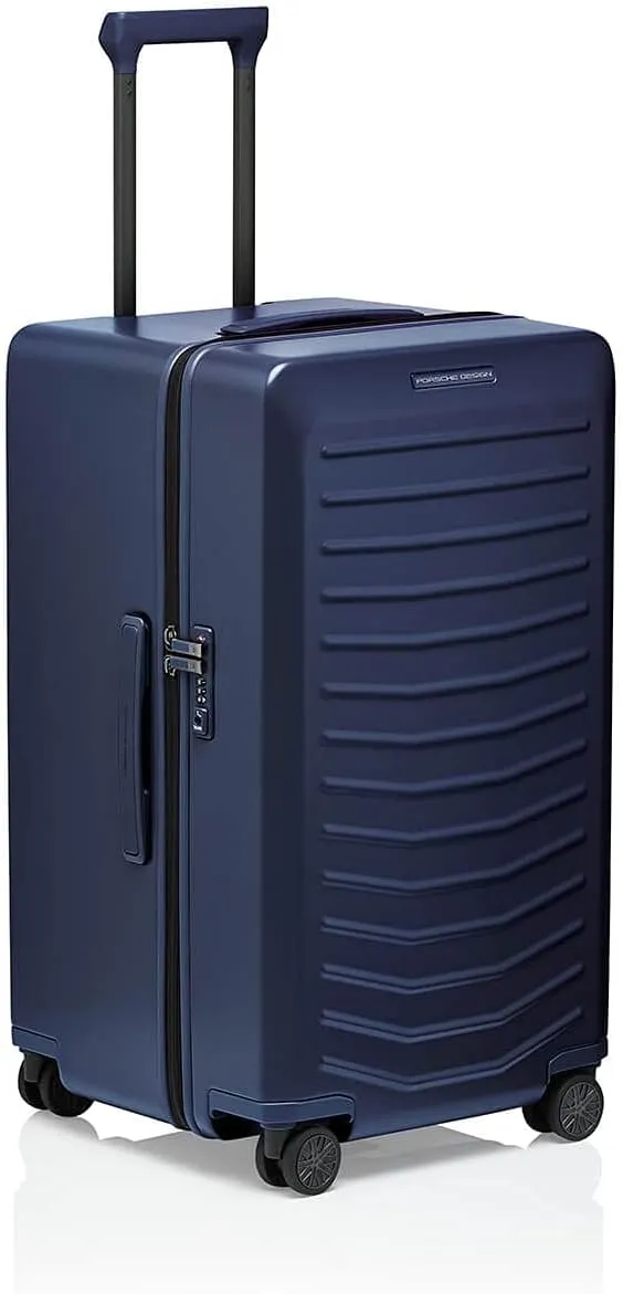 Bric's PORSCHE DESIGN 29 Inch Spinner Trunk - Hardside Luggage - 29" H x 17" W x 15.5" D Volume - Travel Suitcase with Wheels - Roadster Collection - Dark Blue Matte