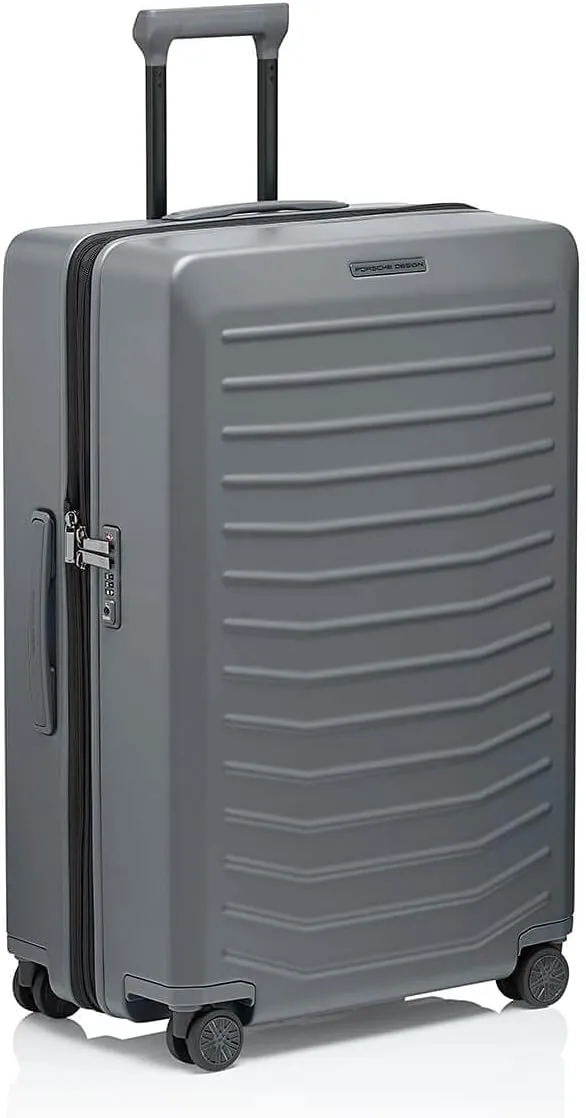 Bric's PORSCHE DESIGN 30 inch Expandable Spinner Luggage - Expandable Depth of 1.5" - Hardside Travel Suitcase - Roadster Collection - Anthracite Matte