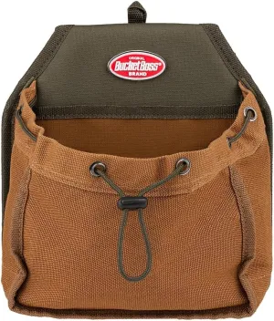 Bucket Boss Parachute Pouch with Speed Square Pocket and Flap Fit in Brown, 54135