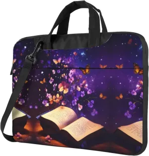 Butterfly Print Work Casual Office Laptop Shoulder Messenger Bag 13 inch 14 inch 15.6 inch