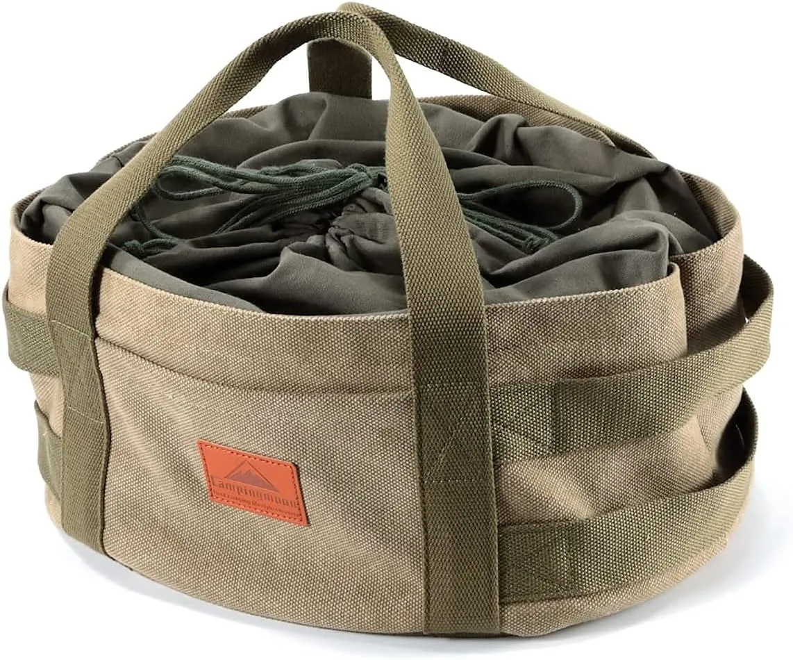 camping moon CAMPINGMOON Carry Bag for Dutch Oven Durable Canvas