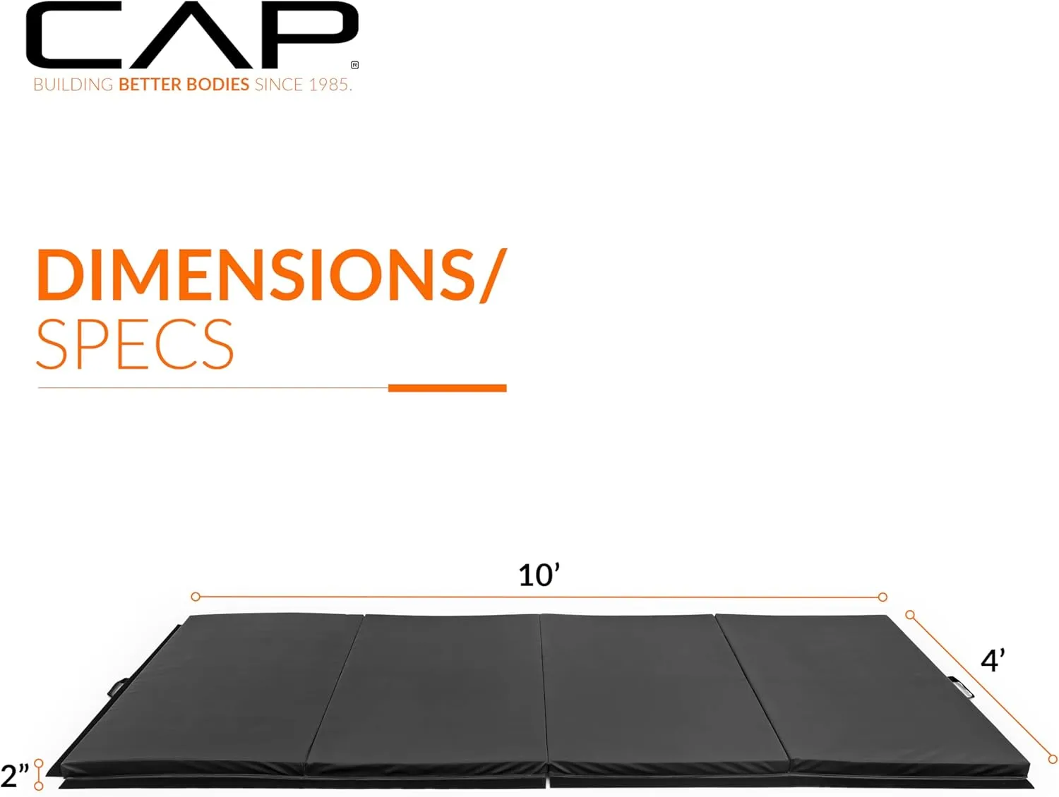 CAP Barbell All Purpose Folding Anti Tear Exercise Training Aerobic Fitness Gym & Gymnastics Balance Mat | Multiple colors
