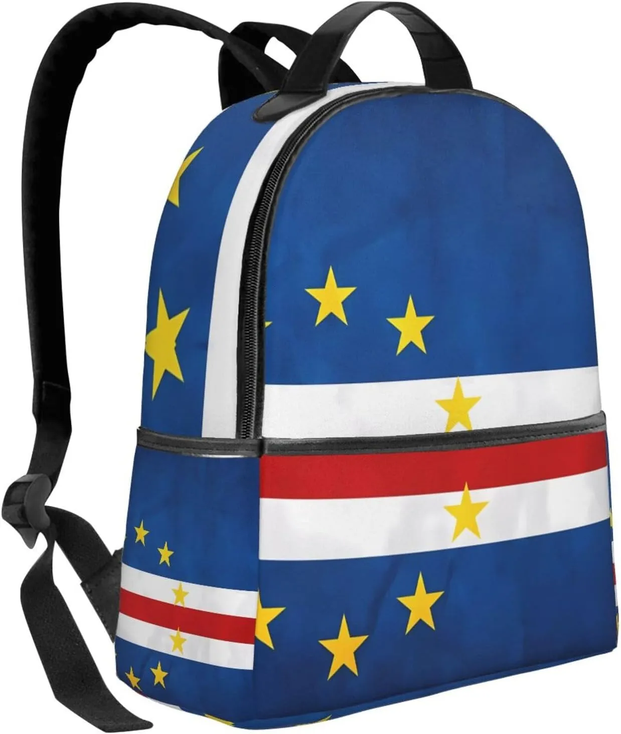 Cape Verde Cabo Verdean Flag Casual Backpacks Laptop Backpack Carry-on Daypack Sports Travel Rucksack Lightweight Working Bag for Outdoor Hiking Cycling Walking