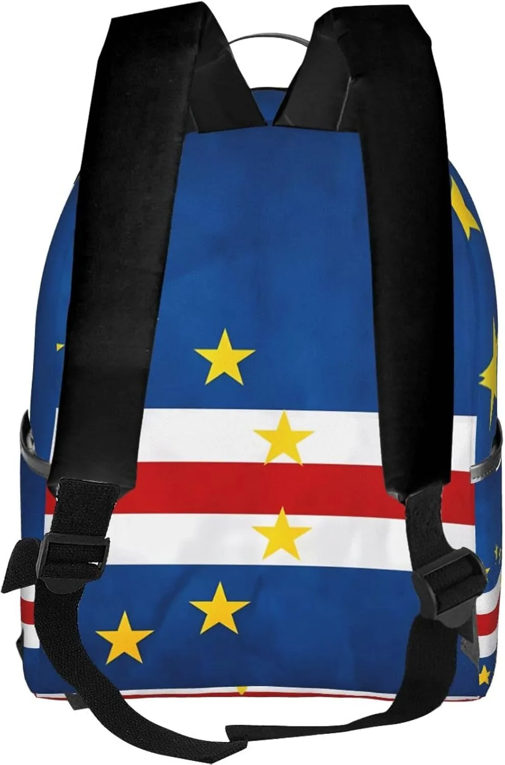 Cape Verde Cabo Verdean Flag Casual Backpacks Laptop Backpack Carry-on Daypack Sports Travel Rucksack Lightweight Working Bag for Outdoor Hiking Cycling Walking