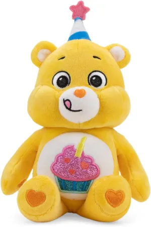 Care Bears 9" Bean Plush (Glitter Belly) - Birthday Bear - Soft Huggable Material!, Small