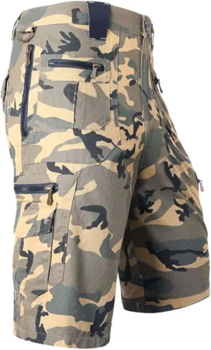 Cargo Shorts for Men 2024 Summer Trendy Tactical Work Shorts with Zipper Pockets Outdoor Hiking Jogging Bermuda Short