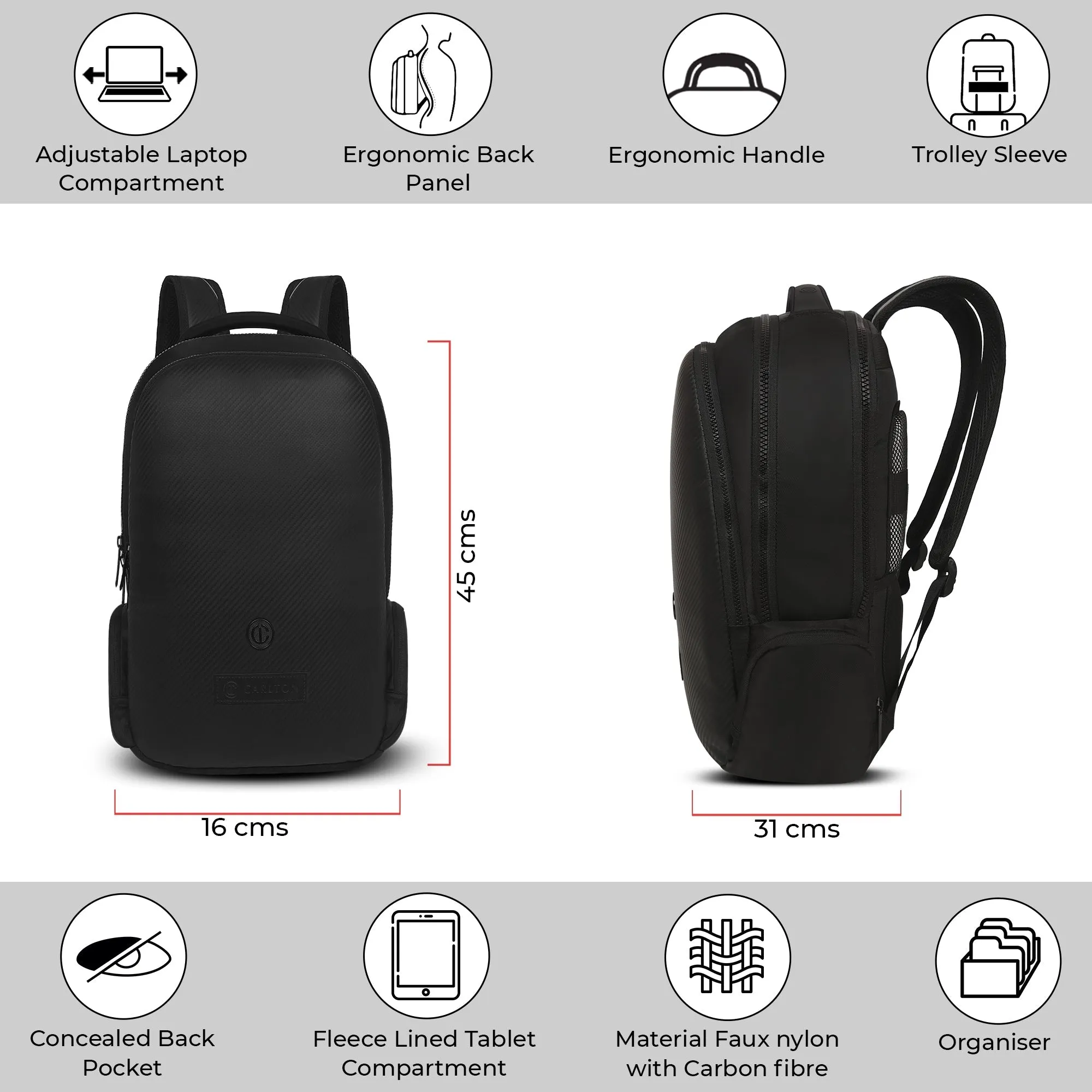 Carlton Berkeley Laptop backpack