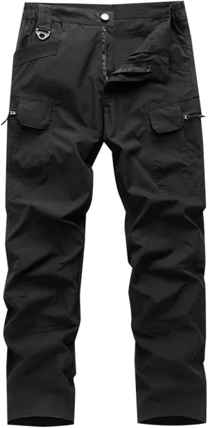 Casual Tactical Pants Mens Fashion Jogger Pants Solid Athletic Pants Classic Camping Pants Comfort Basic Pants