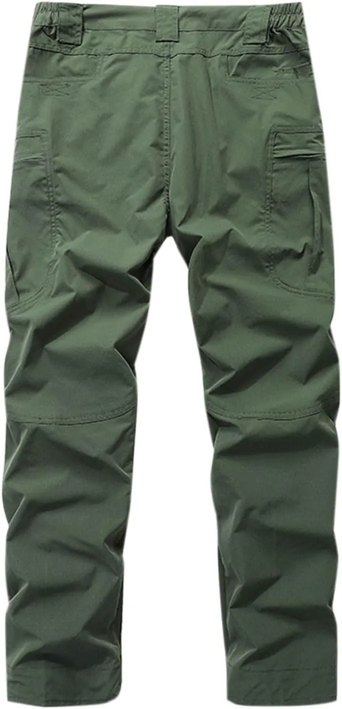 Casual Tactical Pants Mens Fashion Jogger Pants Solid Athletic Pants Classic Camping Pants Comfort Basic Pants