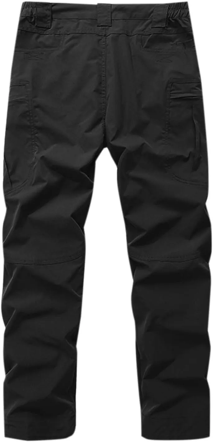 Casual Tactical Pants Mens Fashion Jogger Pants Solid Athletic Pants Classic Camping Pants Comfort Basic Pants