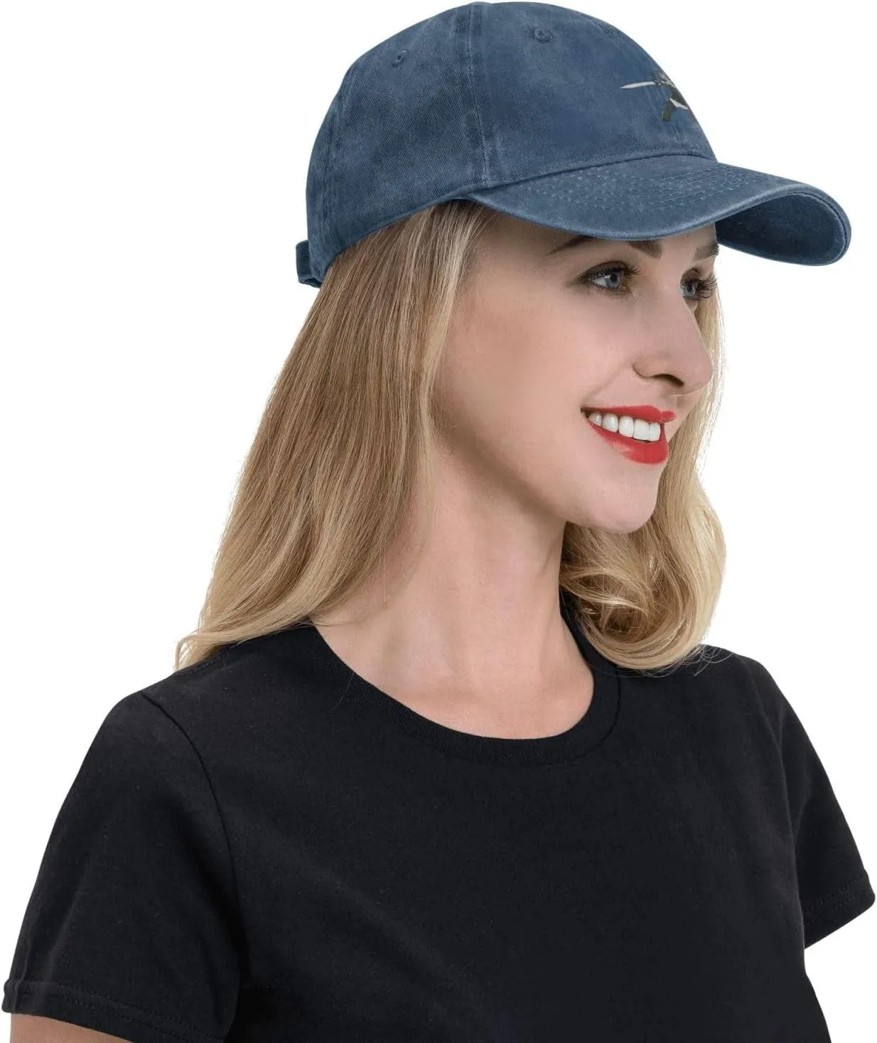 Cat Lady Cartoon Character Baseball Cap for Men Women Adjustable Vintage Washed Cotton Dad Hat