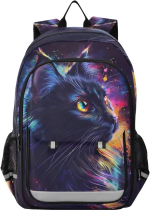 Cat Print Backpack for Boys Middle-School Elementary Bookbags 20325338