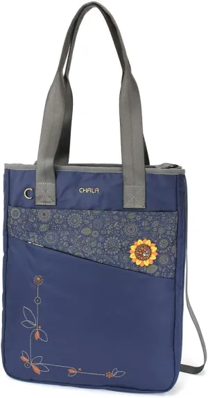 CHALA CV-Venture Zip-Around Tote - RFID Protected Expandable Shoulder Purse Tote Bag with Detachable Crossbody Strap