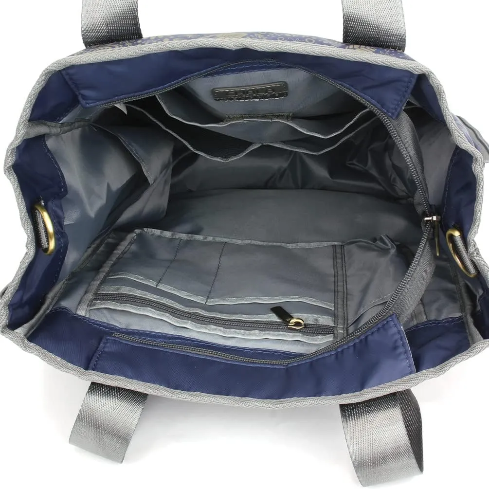 CHALA CV-Venture Zip-Around Tote - RFID Protected Expandable Shoulder Purse Tote Bag with Detachable Crossbody Strap