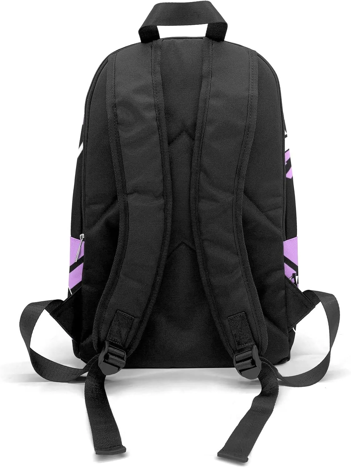 Cheerleader Purple 2 Personalized Backpack for Teen Boys Girls,Custom Travel Backpack Bookbag Casual Bag Name Gift