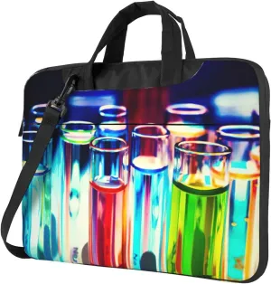 Chemistry Test Tube Print Laptop Bag,Can Use It Freely As A Shoulder Bag,Crossbody Bag,And Briefcase