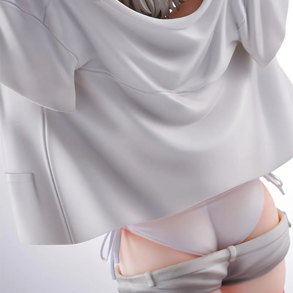 Chigusa Hoshikawa Figure Statue, 27cm Original Painting Figure Nurse Style Girl Figures Illustration Character Anime Figurine PVC Handmade Collectible Desktop Decoration