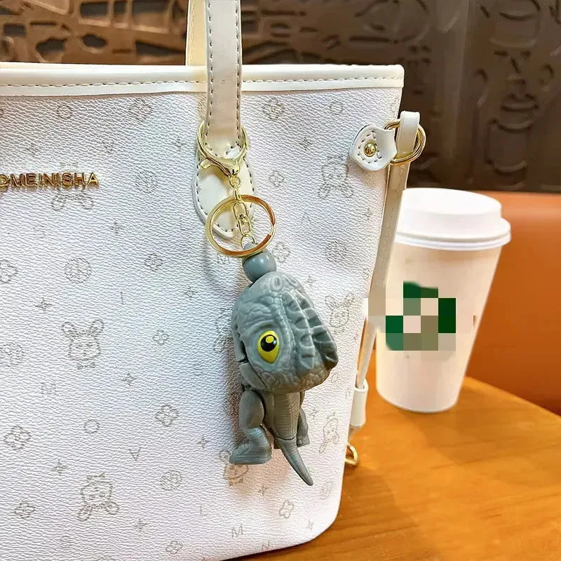 Chomp Champ Dinosaur String Keychain