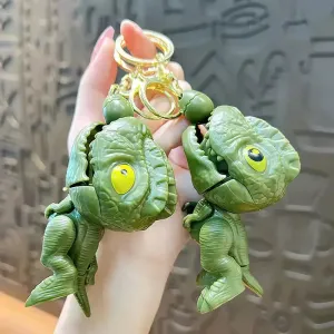 Chomp Champ Dinosaur String Keychain