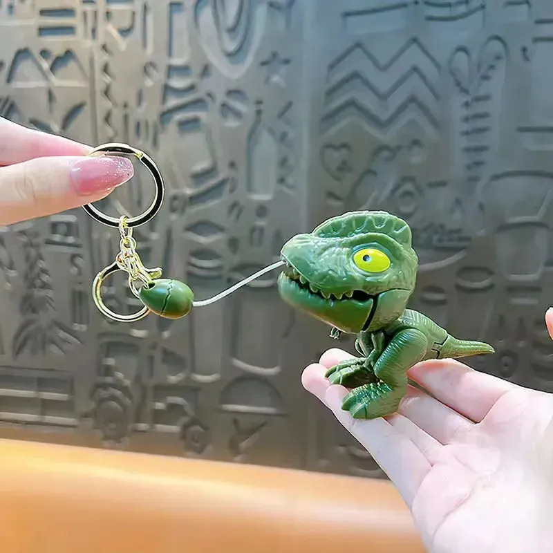 Chomp Champ Dinosaur String Keychain