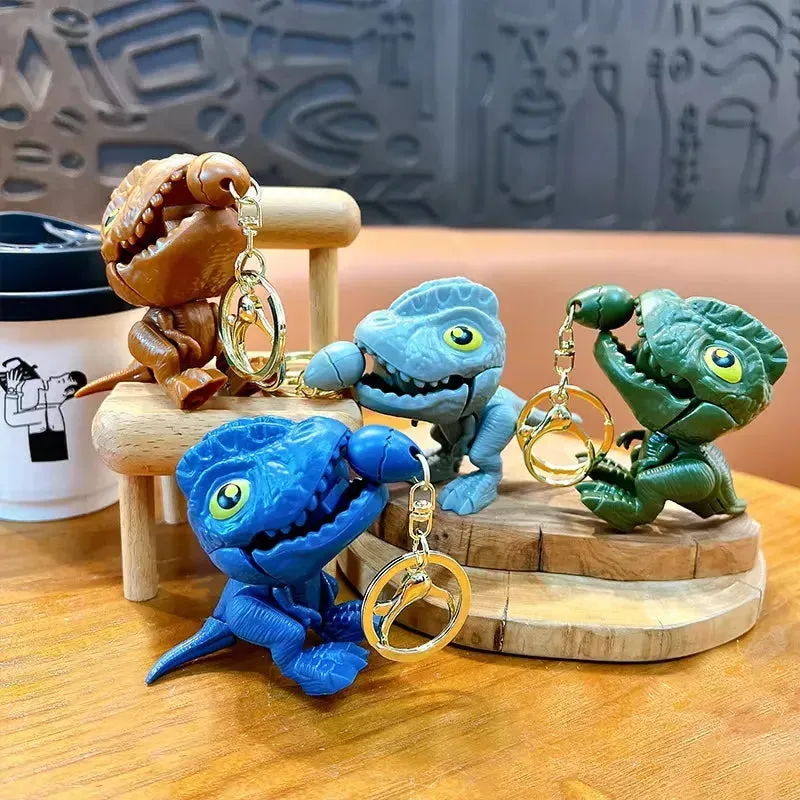 Chomp Champ Dinosaur String Keychain