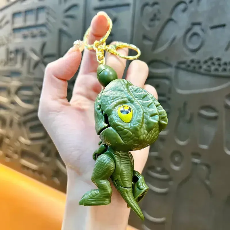 Chomp Champ Dinosaur String Keychain