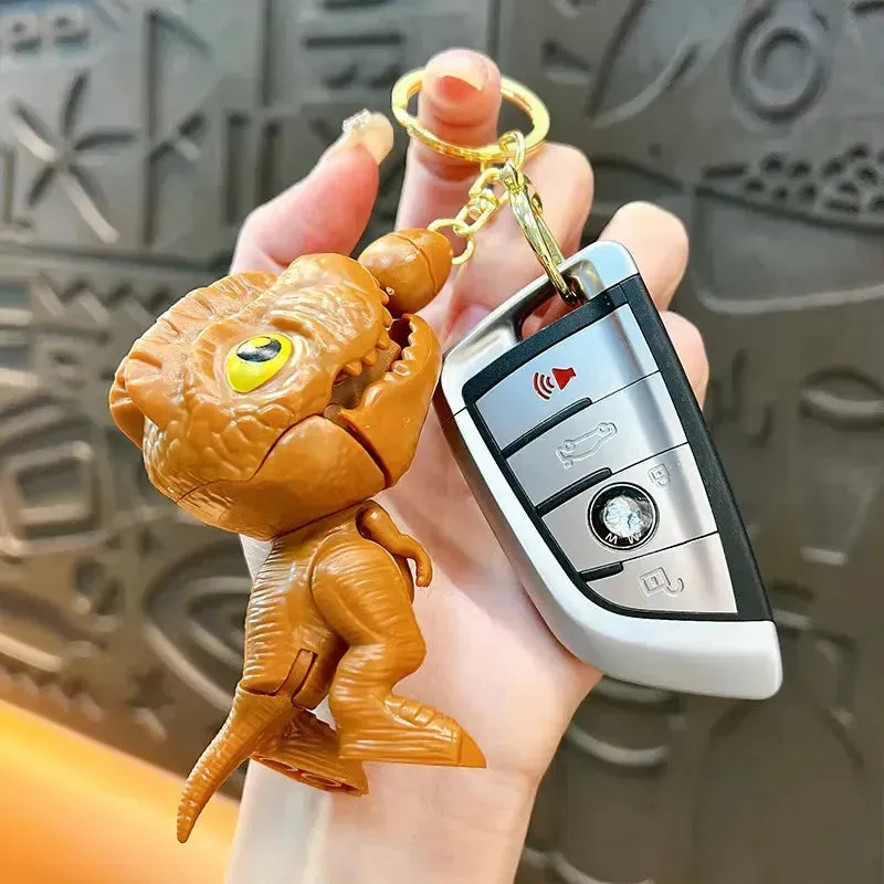 Chomp Champ Dinosaur String Keychain