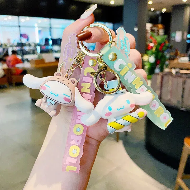 Cinnamoroll Birthday Carnival Keychain