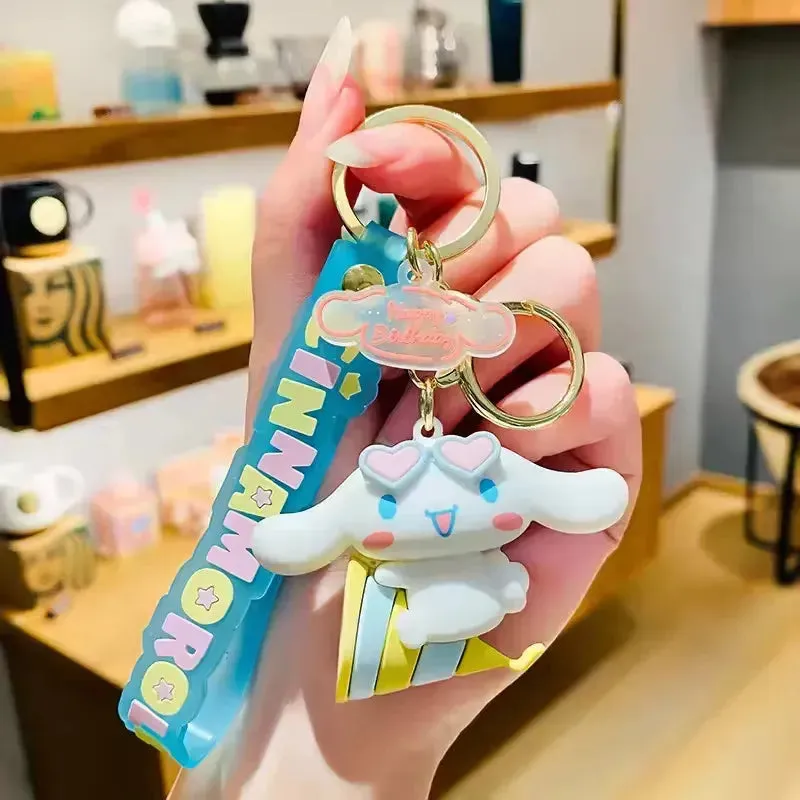 Cinnamoroll Birthday Carnival Keychain