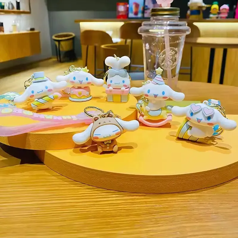 Cinnamoroll Birthday Carnival Keychain