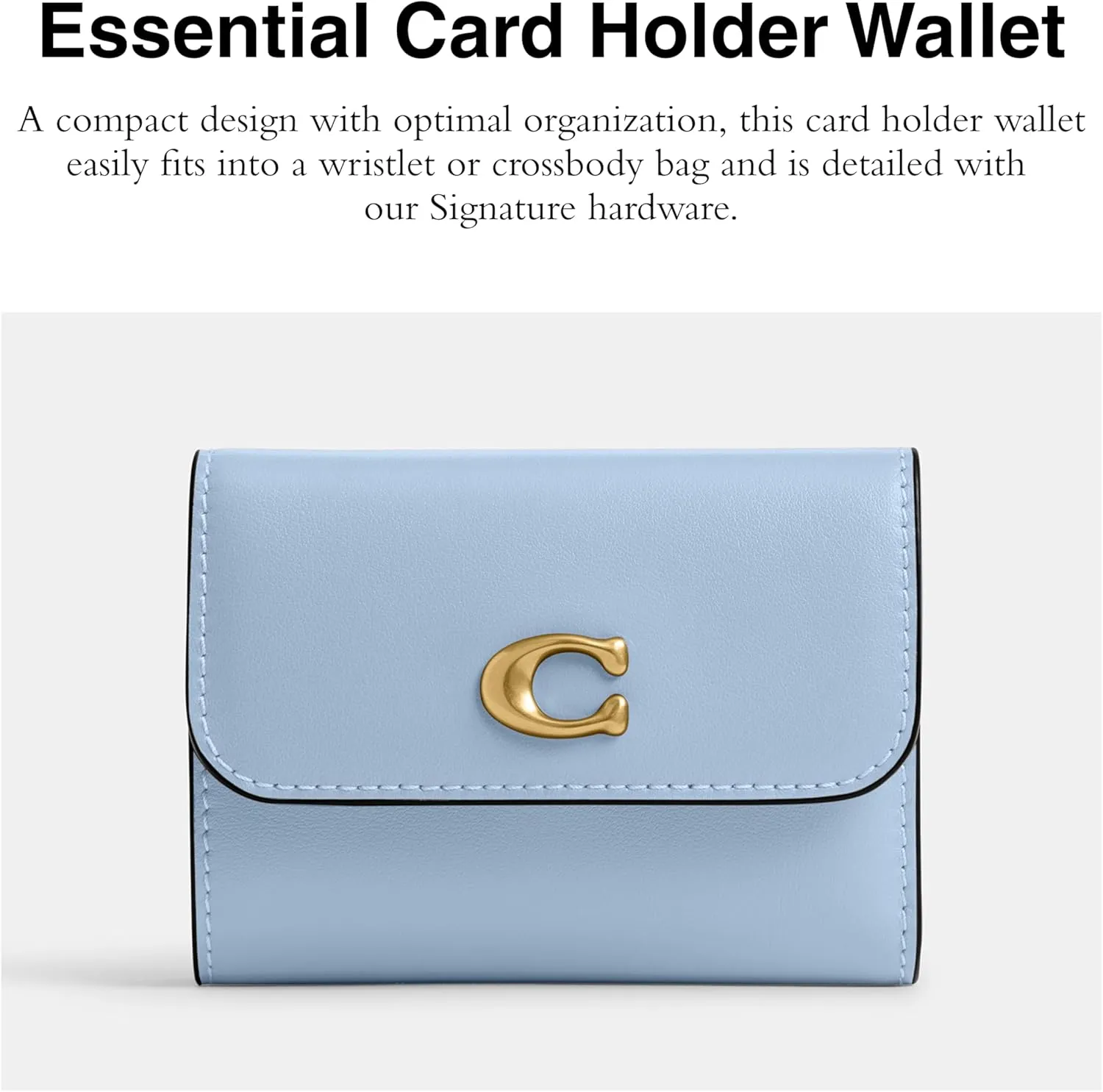 Coach Women's Essential Card Holder Accessory-Travel Wallet
