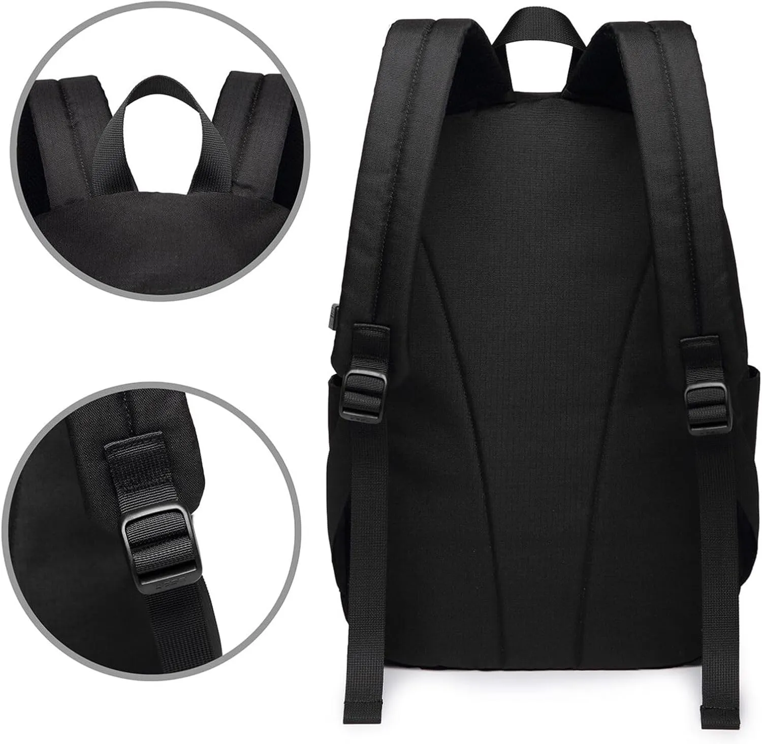 Color Grid Backpack, 17 Inch Travel Business Laptop Backpack With USB Port for Women Men