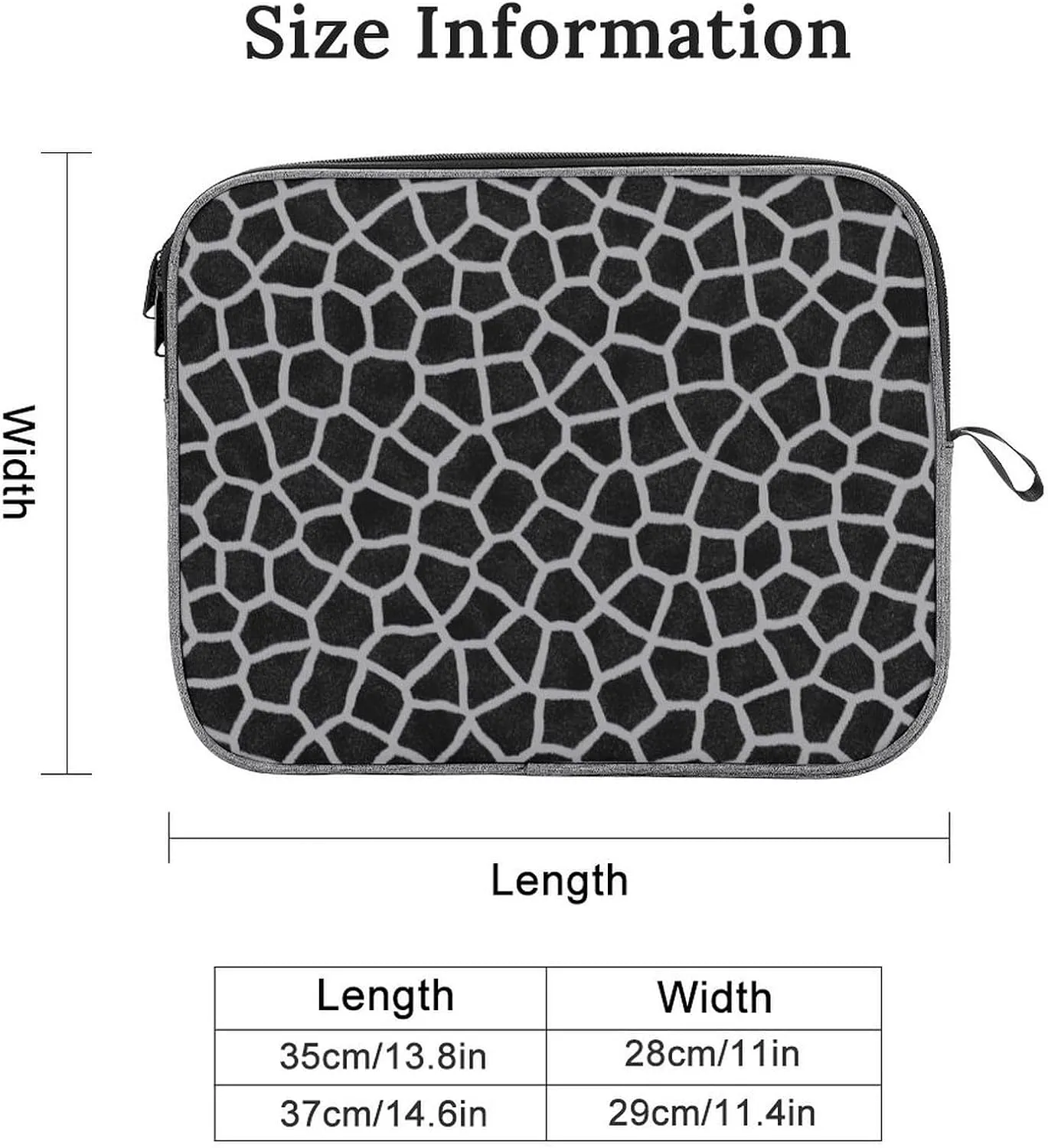 Colorful Print Large Capacity Portable Laptop Case Unisex
