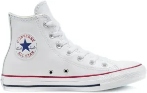 Converse Men's CTAS Leather Hi Top, White, Size 12
