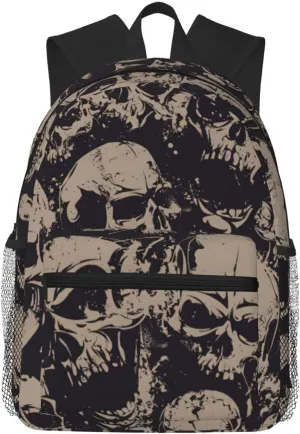 Cool Retro Skull Graphics print Lightweight and comfortable backpack Casual Laptop Backpack for Travel Hiking